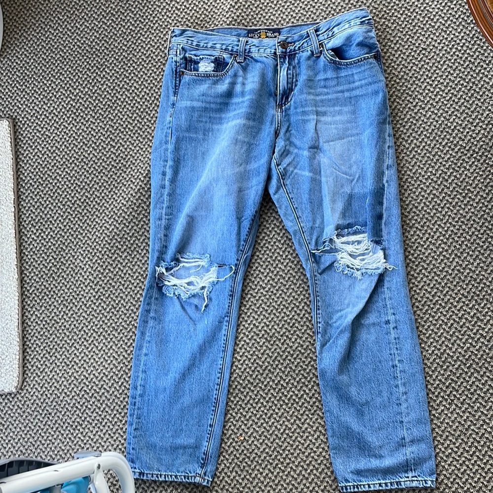 Lucky Brand Distressed Boyfriend Jean